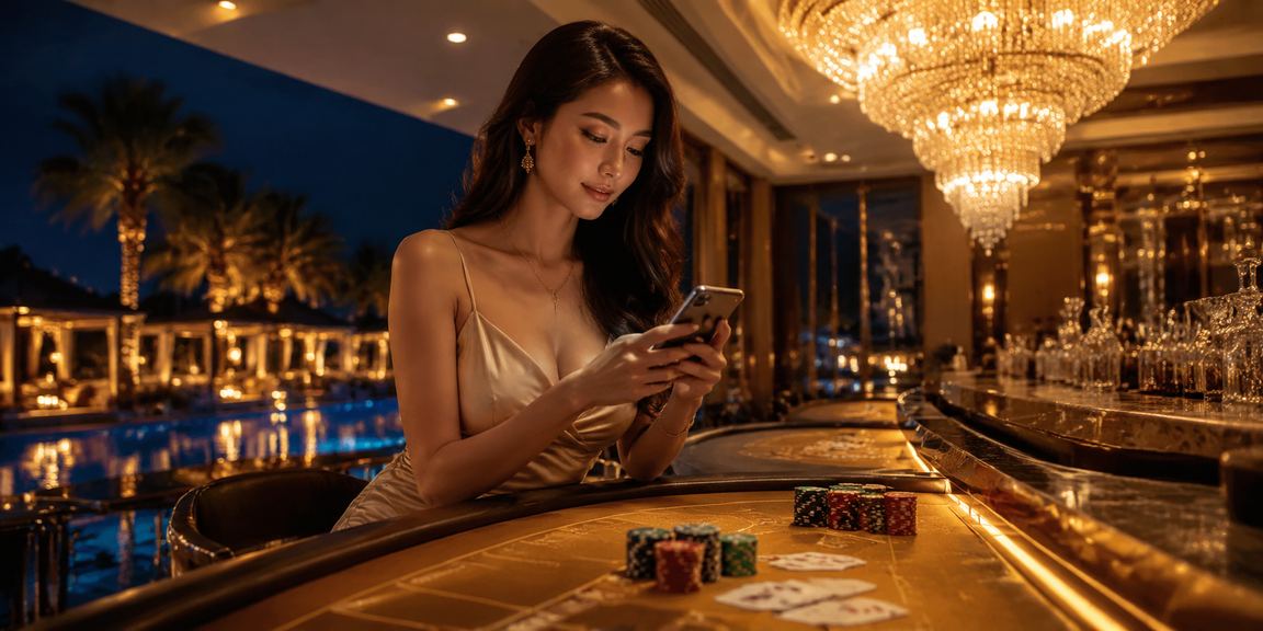 Người chơi tại Mũi Né trải nghiệm Baccarat trực tuyến trong không gian nghỉ dưỡng ven biển
