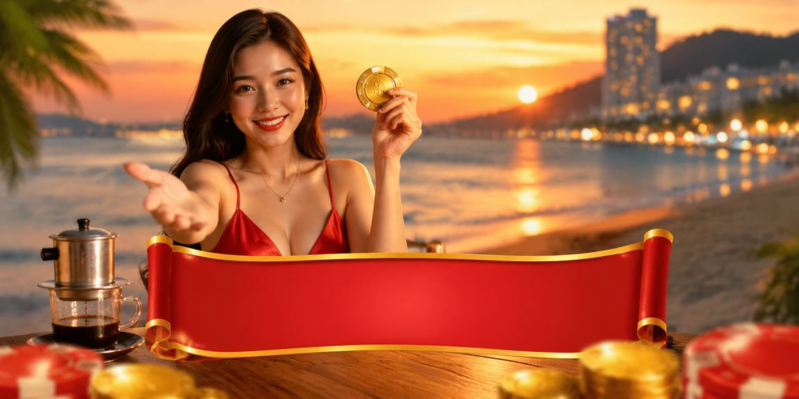 Người dùng tại Phú Quốc thưởng thức cà phê và trải nghiệm casino trực tuyến trên điện thoại